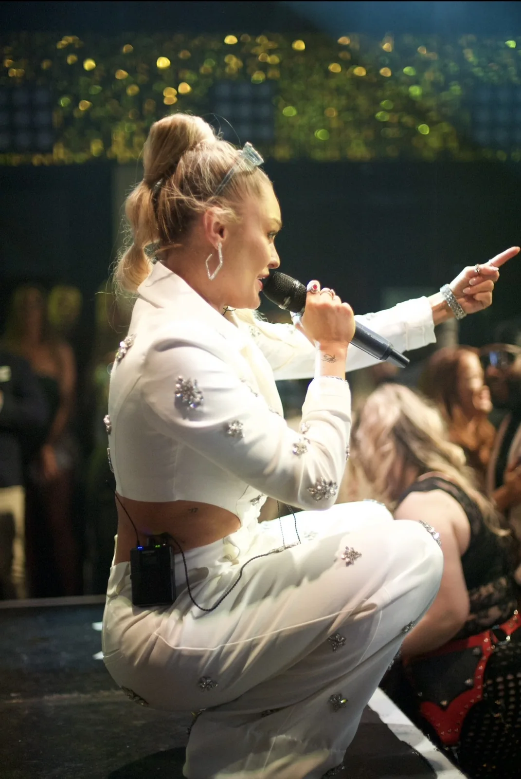 Natalie Good performing at UK Glamour Awards